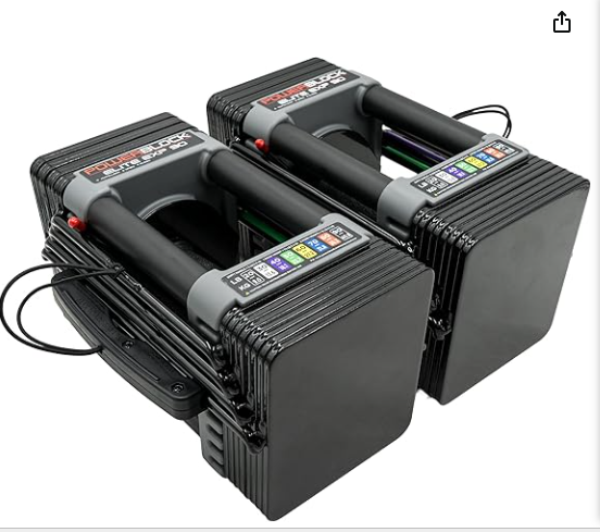 Adjustable dumbbells set for home gym
