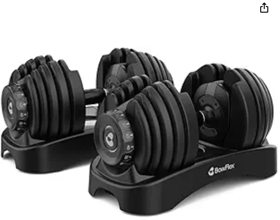 Adjustable dumbbells set for home gym