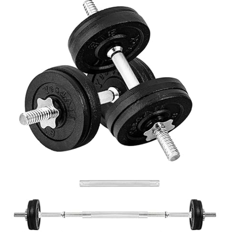 Adjustable dumbbells set for home gym