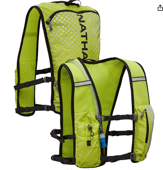 Lightweight breathable running vest with hydration pockets