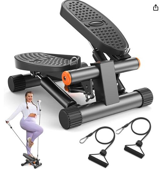 Compact hydraulic mini stair stepper for home workouts