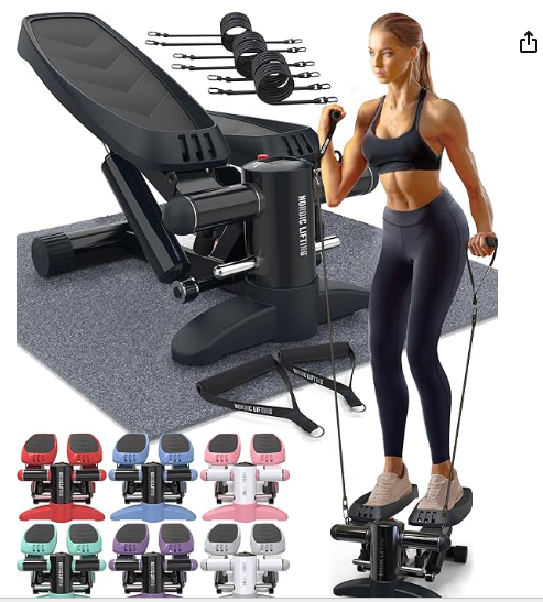 Heavy-duty steel mini stepper for home gym cardio