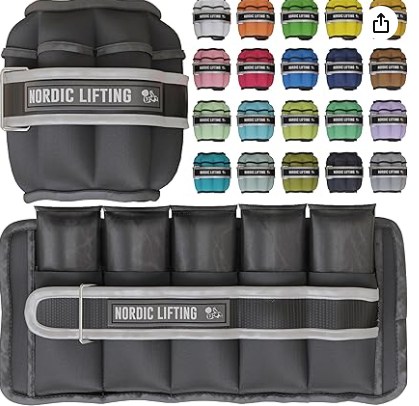 Durable ankle weights for fitness training