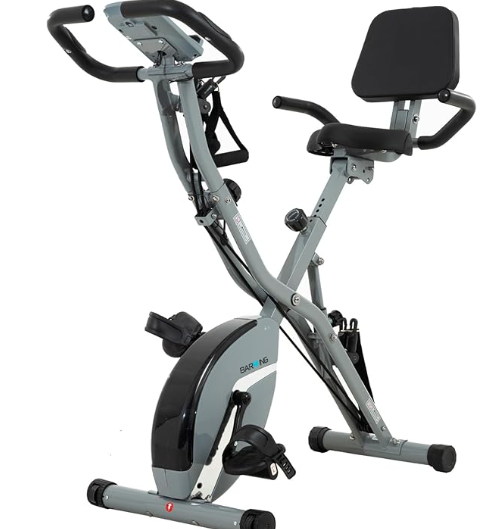 Adjustable stationary exercise bike for home gym