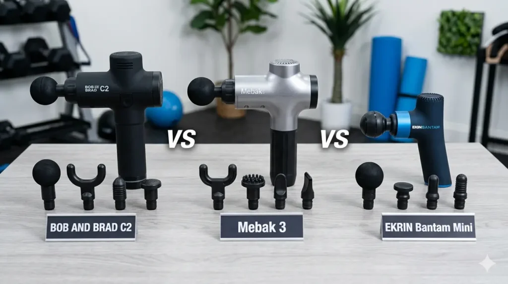 Comparison of three massage guns