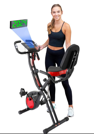 Foldable 3-in-1 exercise bike for home gym
