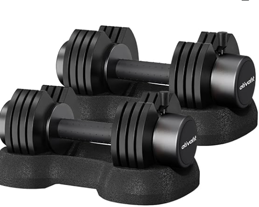 Ativafit adjustable dumbbells for strength training