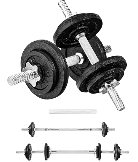 Yes4All adjustable dumbbells with cast iron plates