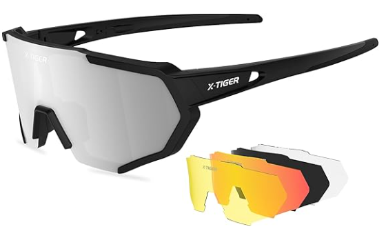 X-TIGER polarized cycling sunglasses