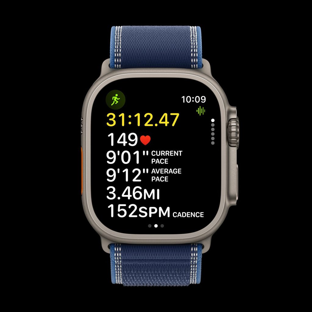Apple Watch Ultra 3 running watch with GPS and fitness tracking