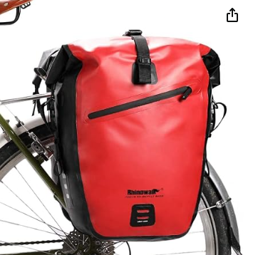 Rhinowalk waterproof bike pannier bags for commuting and touring