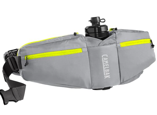 CamelBak Podium Flow hydration belt with water bottle and storage