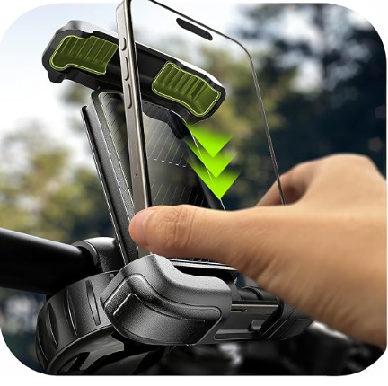 LISEN universal bike phone holder with adjustable handlebar clamp