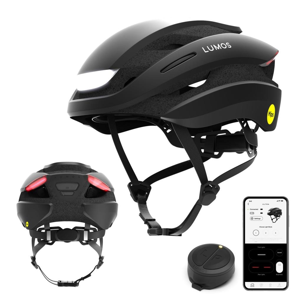 Comparison images of the Giro Escape, Lumos Ultra, and ABUS Hyban 2.0 MIPS.