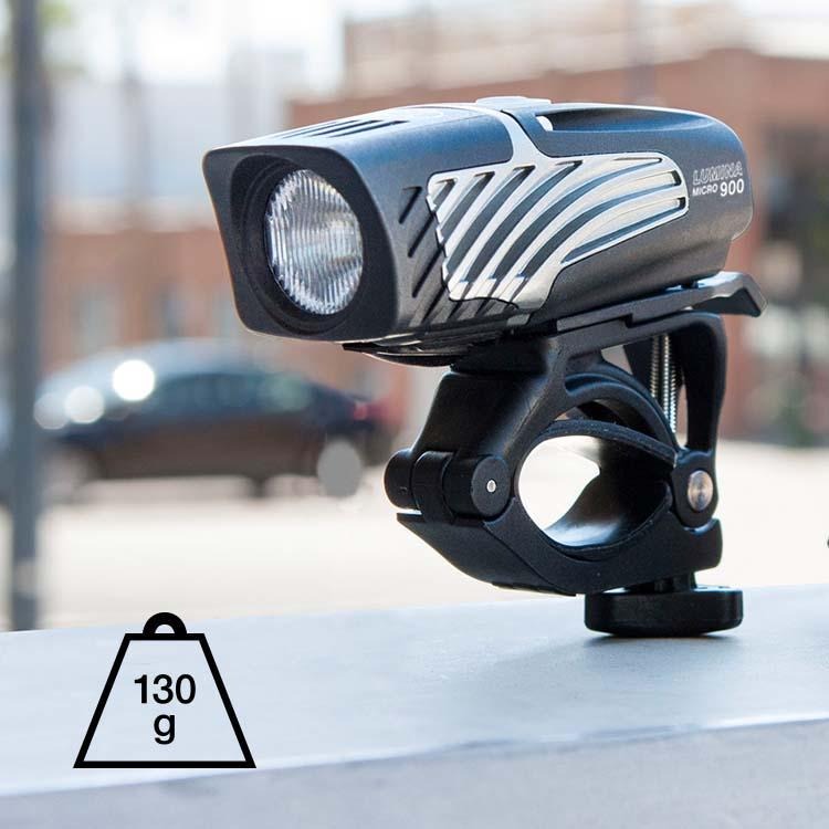 NiteRider Lumina Micro 900 compact rechargeable bicycle front light.