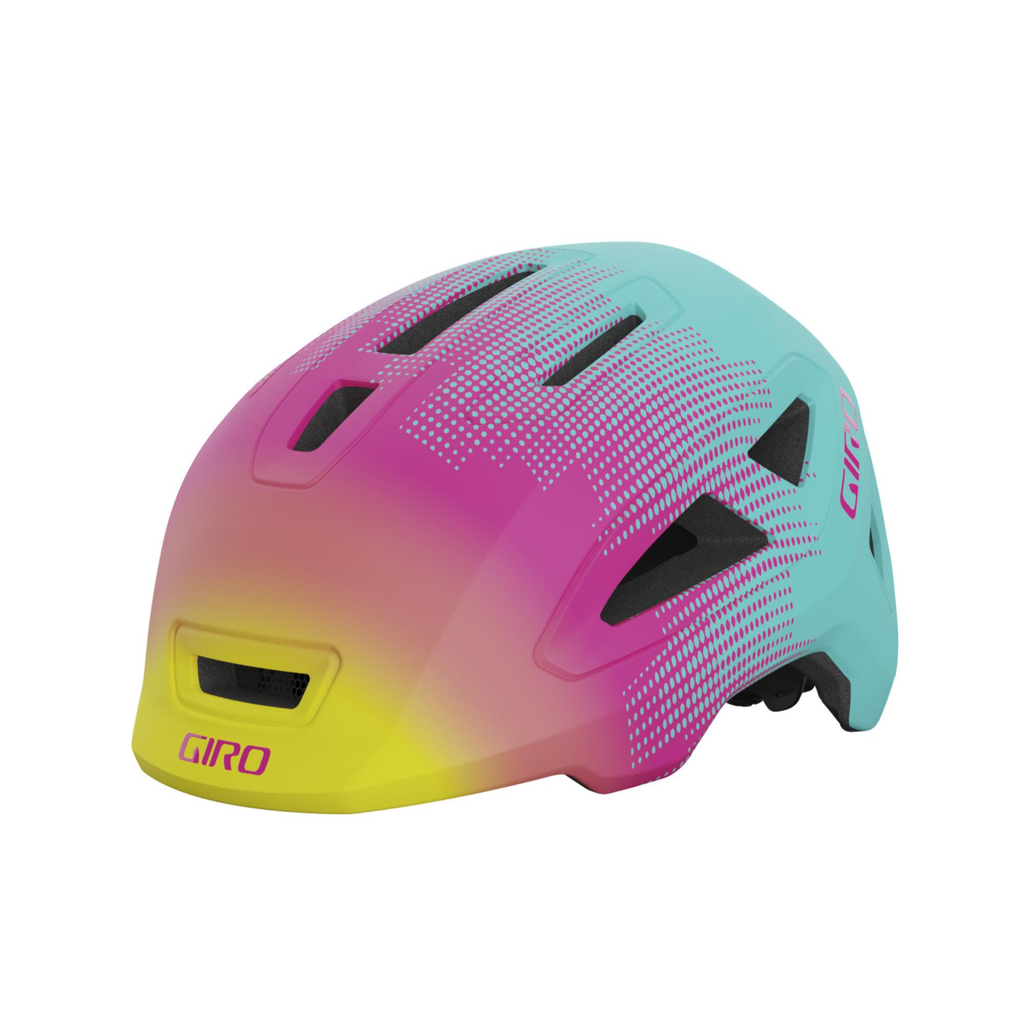 Giro Scamp II MIPS toddler bicycle helmet with adjustable rear fit system.