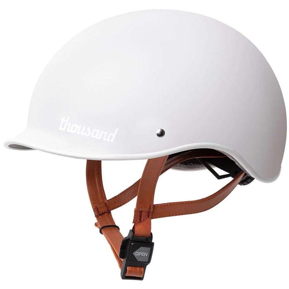 Comparison image: Giro Isode MIPS II, Giro Fixture II MIPS, and Thousand Heritage 2.0 helmets.