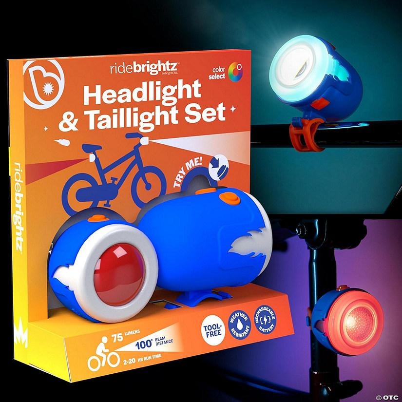 Brightz RideBrightz colorful rechargeable kids bike headlight and taillight set